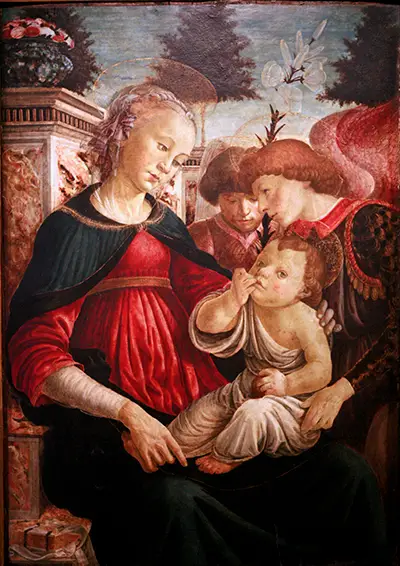 Virgin and Child with Two Angels Sandro Botticelli